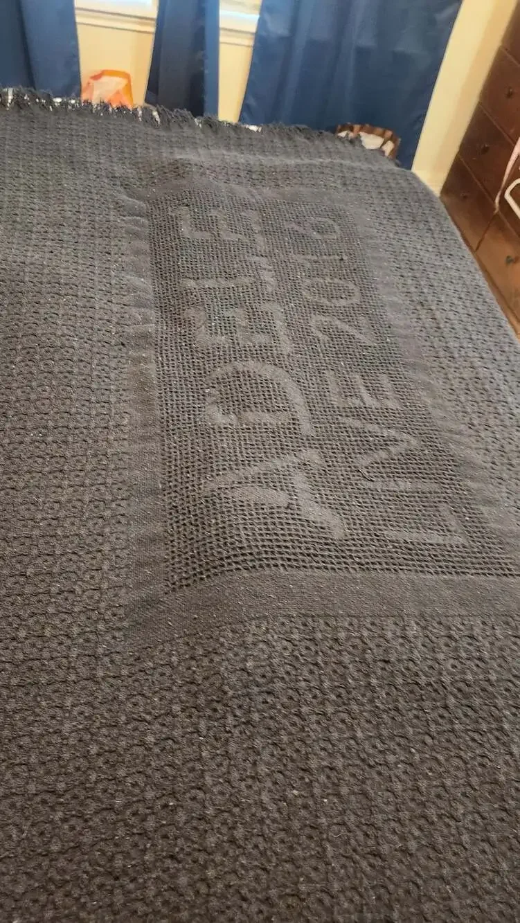 Adele Live 2016 Tour Woven Black Fringe Blanket Throw